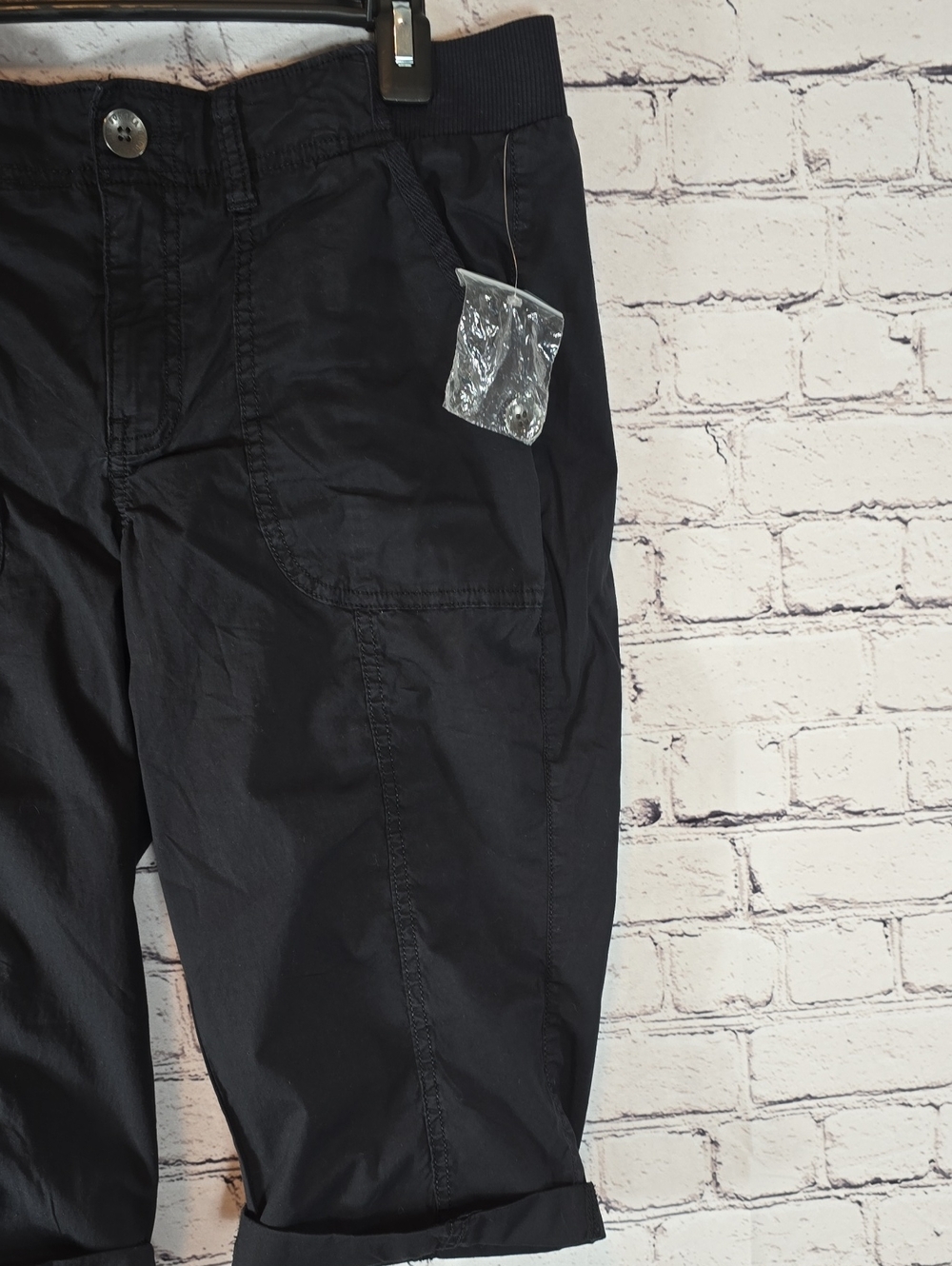 Sonoma Black Mid Rise Capri Pants Size 8 NWT - Picture 6 of 13